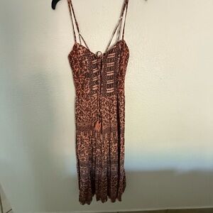 Bohemian Brown Maxi Dress